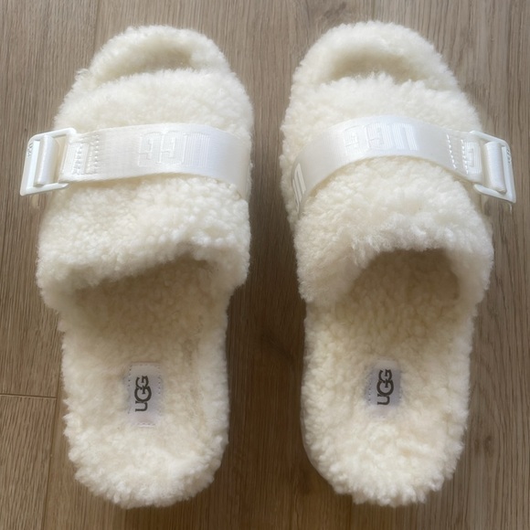 UGG - platform Fluffita slides/slippers - Picture 4 of 16